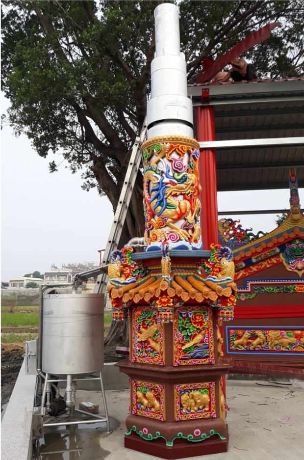 Environmental Protection Equipment for Height 2.82m / Height 3.03m Joss Paper Burner